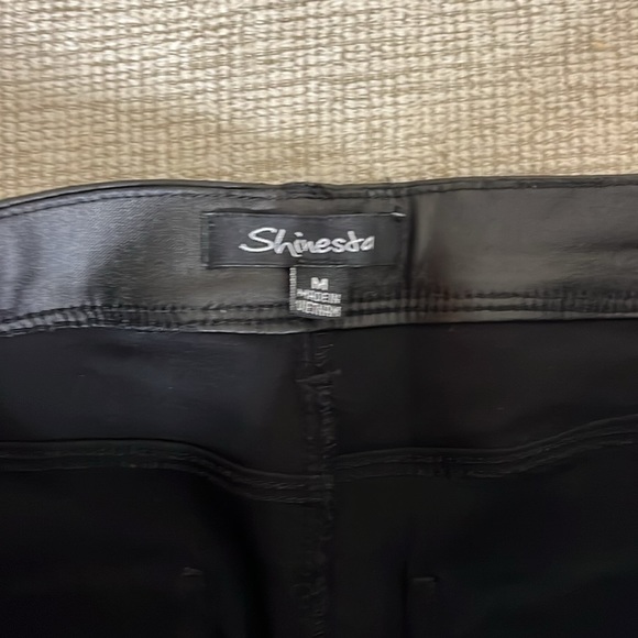 ⭐️ Shinestar faux leather skinny pants- size medium - Picture 4 of 9
